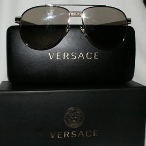 Versace gold aviators